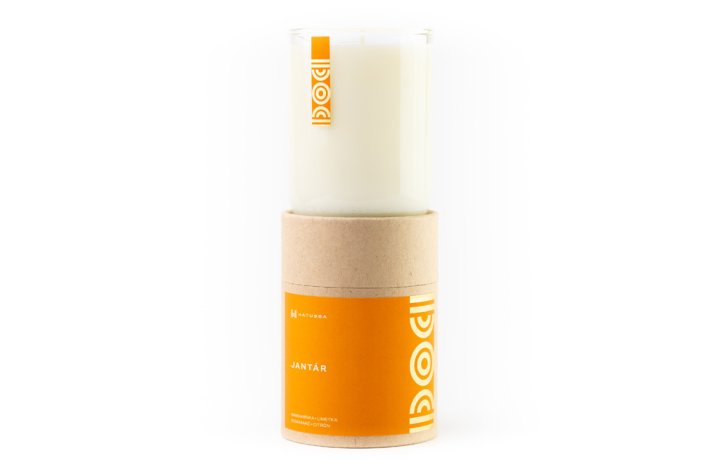 Aromaterapeutická sviečka z kolekcie BOHEMIAN - Veľkosť balenia: 280g, Vôňa sviečky: Jantár